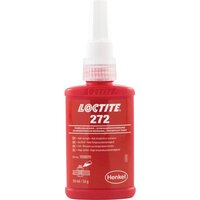 LOCTITE 272 50 ml - Klej anaerobowy do zabezpieczania połączeń gwintowych, trudno demontowalny, czerwono-pomarańczowy