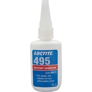 LOCTITE 495 50 g - Uniwersalny klej cyjanoakrylanowy (błyskawiczny), bezbarwny/przezroczysty