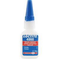 LOCTITE 4860 20 g - Elastyczny klej cyjanoakrylowy (błyskawiczny), bezbarwny/przezroczysty
