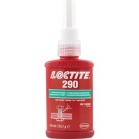LOCTITE 290 50 ml - Penetrujący klej anaerobowy do zabezpieczania połączeń gwintowych, średnio/trudno demontowalny, zielony