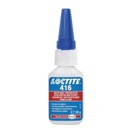 LOCTITE 416 20 g - Uniwersalny klej cyjanoakrylowy (błyskawiczny), bezbarwny/przezroczysty