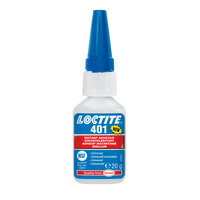 LOCTITE 401 20 g - Uniwersalny klej cyjanoakrylanowy (błyskawiczny), bezbarwny/przezroczysty