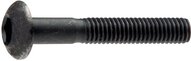 Śruba z łbem kulistym ISO7380-1, M6x16, stal błyszcząca