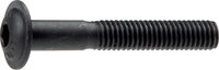Śruba z łbem kulistym z kołnierzem ISO7380-2, M10x35, stal błyszcząca 10.9