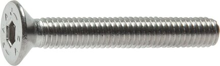 Śruba z łbem stożkowym DIN7991/ISO10642, M3x8, stal nierdzewna A2