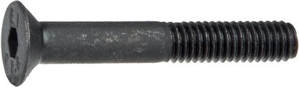 Śruba z łbem stożkowym DIN7991/ISO10642, M8x70, stal błyszcząca (czarna) 8.8