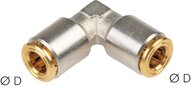 Złączka wtykowa kątowa L, do wysokiego ciśnienia, 4 mm