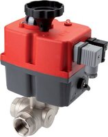Zawór kulowy z napędem elektrycznym 3-drogowy (T1), G 1-1/2", 24 do 240V (AC/DC), Batery Safe Return (KH3/112T1ELIES-BSR) - Koly Deutschland