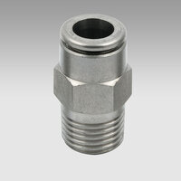 Złączka prosta śr. 10 gwint 1/4 serii R1C NSF - Metal Work