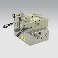 Podwójny zawór ISO 2 5599/1 sterowany elektrycznie serii SAFE AIR. funkcja 5/2 monostabilny, z zewnętrzym zasilaniem pilotów - Metal Work