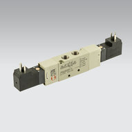 Zawór MACH16 sterowany elektryczne, funkcja 5/2 bistabilny, z zewnętrzym zasilaniem pilotów, napięcie zasilania 24 VDC - Metal Work