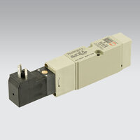 Zawór Mach 18 VDMA sterowany elektrycznie, 5/2 monostabilny ze sprężyną powrotną, napięcie 220 V AC - Metal Work