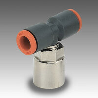 Trójnik wtykowy T wkrętny z GW śr. 6 gwint 1/4 serii RL35/F - Metal Work