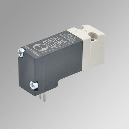 Elektrozawór 3/2 NC śr. 0,6 mm 0.7W 24VDC - do montażu na płytach przyłączeniowych z przyłączem MULTIPOL seria PLT-10 - Metal Work