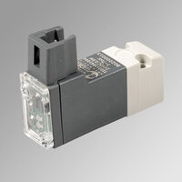 Elektrozawór 3/2 NC śr. 0.6 0.8W 24VDC LED plug-in - z przyłączami i stykami po przeciwnej stronie seria PLT-10 - Metal Work