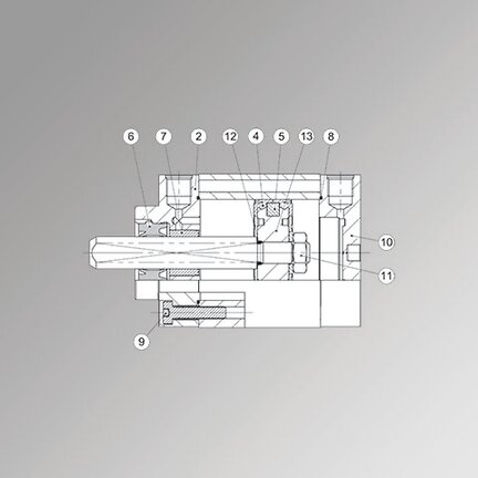 Komplet uszczelnień dla siłowników kompaktowych serii CMPC śr. 40 mm TWO-FLAT - Metal Work