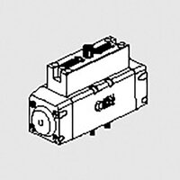 Zawór ISO 1 5599/1 sterowany elektrycznie, ze złączem M12, funkcja 5/2 bistabilny, napięcie zasilania 24 VDC - Metal Work
