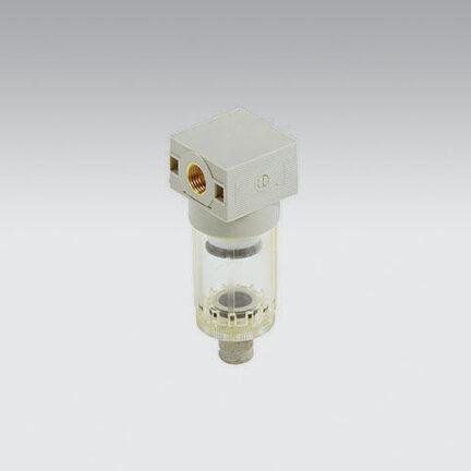 Filtr serii BIT, złącza 1/4, stopień filtracji 5um, automatyczny spust kondensatu wykorzystujący spadek ciśnienia - Metal Work
