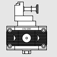 Zawór odcinający elektropneumatyczny serii Skillair 200, złącza 3/8 (V3V) - Metal Work