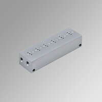 Płyta przyłączeniowa 6 pozycyjna dla zaworów serii PLT-10 - Metal Work