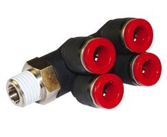 Adapter podwójnego rozgałęzienia Pneufit C BSPP (C0Q700628) - Norgren