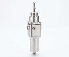 Filtr/regulator ze stali nierdzewnej serii B38, 3/4 PTF, 0,3-9 bar, spust ręczny, wkład filtra 5 um, bez manometru (B38-644-M1LA) - Norgren
