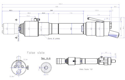 Silnik do gwintowania, 2-biegowy, z uchwytem, MP100CA (8305537.1) - Ober