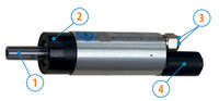 Silnik rewersyjny, 400 W, LGS3R (8731190) - Ober