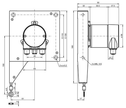 Enkoder obrotowy z wyciąganiem kabla ECA10TL-05BNP-B25AZ:OE (270910-100300) - Pepperl + Fuchs