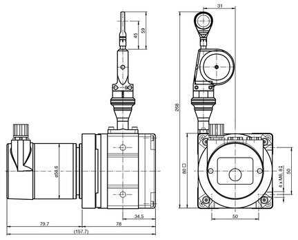 Enkoder obrotowy z wyciąganiem kabla ECA21IL-02A4A-B16AN:OE1212 (70124733) - Pepperl + Fuchs