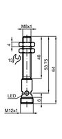 Czujnik indukcyjny NCB1,5-8GM40-N0-V1-Y97264 (70133336) - Pepperl + Fuchs