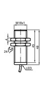 Czujnik indukcyjny NCB8-18GM50-Z4 (105930) - Pepperl + Fuchs