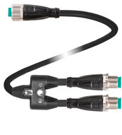 Kabel połączeniowy Y V1S-G-0,15-PUR-U-T-0,15-V1-G-Y (70184511) - Pepperl + Fuchs