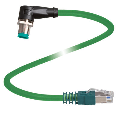 Kabel połączeniowy, Ethernet V1SD-W-GN5M-PUR-E2S-V45-G (70165005) - Pepperl + Fuchs