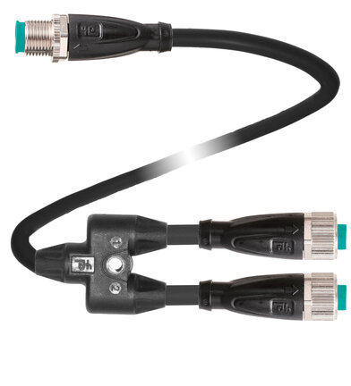 Kabel połączeniowy Y V1-G-1,5/0,5-PUR-U-TEE-2M-V1-G (70175215) - Pepperl + Fuchs