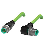 Kabel połączeniowy, Ethernet V1SD-G-GN1M-PUR-E2S-V1D-W (70175257) - Pepperl + Fuchs