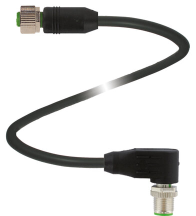 Kabel połączeniowy, ekranowany V112-G-BK1M-PUR-ABG-V112-W (70155693) - Pepperl + Fuchs