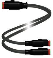 Kabel połączeniowy Y DT2S-G/DT2S-G-3M-PUR-Y-DT6S-G (70100620) - Pepperl + Fuchs