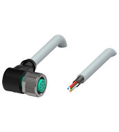 Gniazdo kablowe, ekranowane V19+90-W-1M-PUR-ABG (280628) - Pepperl + Fuchs
