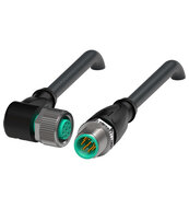 Kabel połączeniowy, ekranowany V19-W-BK3M-PUR-U/ABG-V19-G (241623) - Pepperl + Fuchs