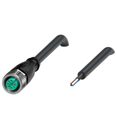 Gniazdo kablowe, ekranowane V1-G-BK2M-PUR-O1S (240004-100017) - Pepperl + Fuchs