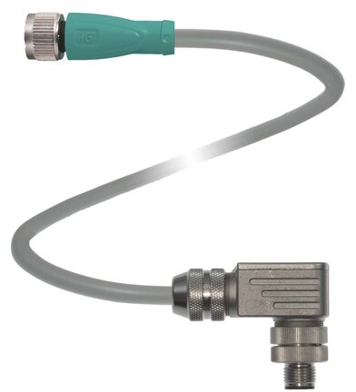 Adapter M12 x 1 A do kodowania B V1-G-2,5M-PUR-ABG-V15B-W (222818) - Pepperl + Fuchs