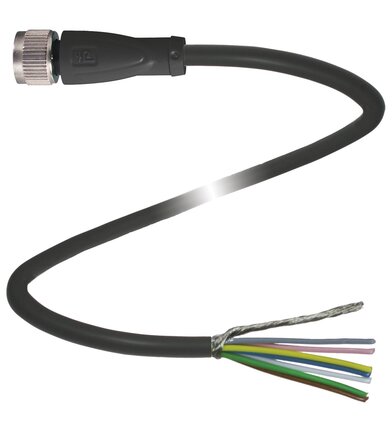 Gniazdo kablowe, ekranowane V19-G-BK2M-PVC-U/ABG-Y (282836) - Pepperl + Fuchs