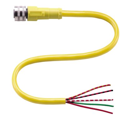 Złącze żeńskie V125-G-YE2M-PVC (910407) - Pepperl + Fuchs