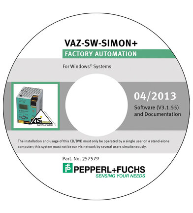 Oprogramowanie konfiguracyjne VAZ-SW-SIMON+ (208791) - Pepperl + Fuchs