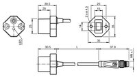 Indukcyjny system pozycjonowania PMI14V-F112-U-IO-2M-V31 (70126735) - Pepperl + Fuchs