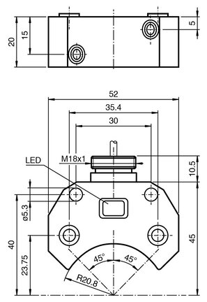 Czujnik indukcyjny NBN3-F25F-E8-Y 0 (47291) - Pepperl + Fuchs