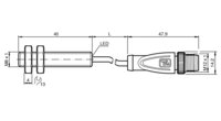 Czujnik indukcyjny NBB1,5-8GM40-Z0-300MM-V1 (804599) - Pepperl + Fuchs