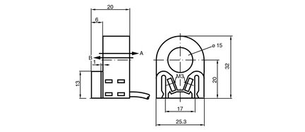 Indukcyjny czujnik pierścieniowy RB15-14-E2-BI-Y 0 (97927) - Pepperl + Fuchs