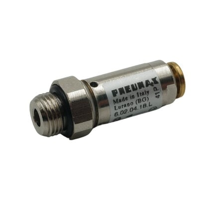 Zawór szybkiego spustu, przyłącze wejściowe węża C4/przyłącze wyjściowe G1/8 (6.02.04.18.L) - Pneumax
